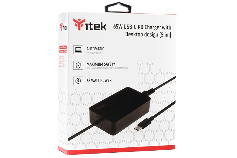 CARICABATTERIE ITEK ITNBSDC65 65W TYPE C SUPER SLIM
